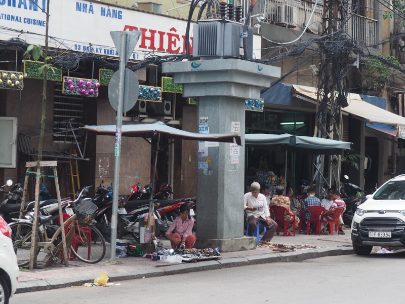 Encombrement des trottoirs à Hô-Chi-Minh-City